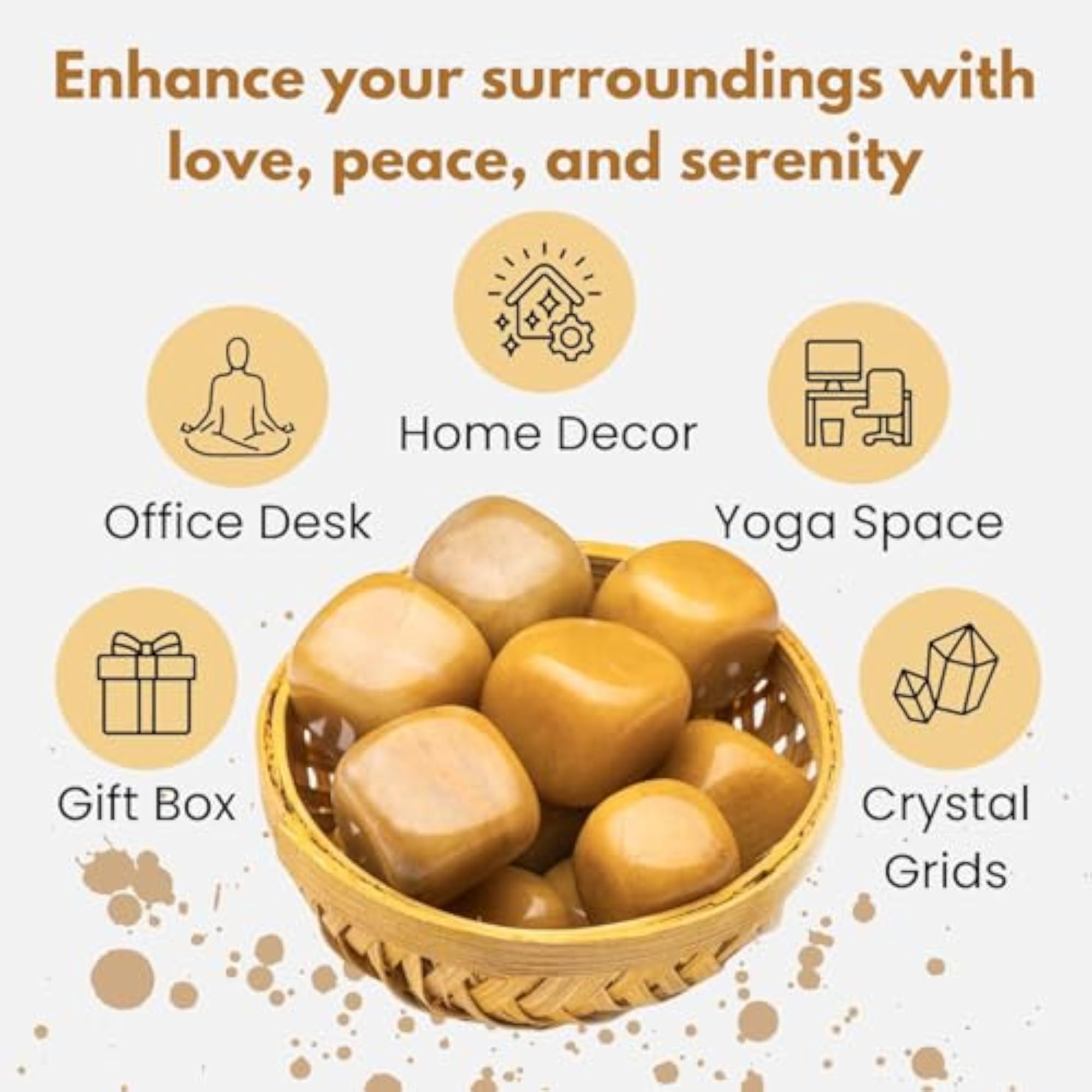 Natural Aventurine Agate Tumbled Stone for Vastu & Feng Shui